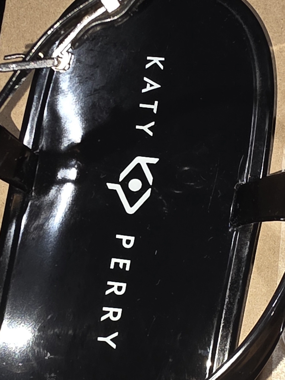 Katy Perry Collections Black Jelly Sandals with Red Ladybug Charms - Picture 3 of 4